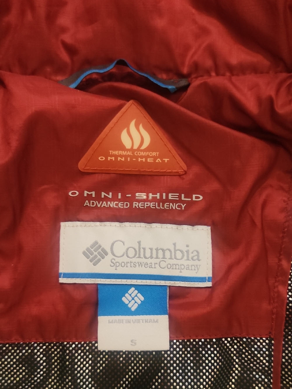 Columbia Red Quilted Puffer Vest - Gamecocks - Picture 6 of 6